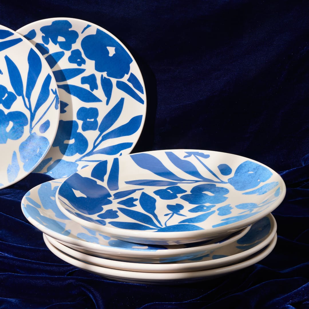 Blue Ivy Ceramic Dinner Plates – Amalfiee Ceramics