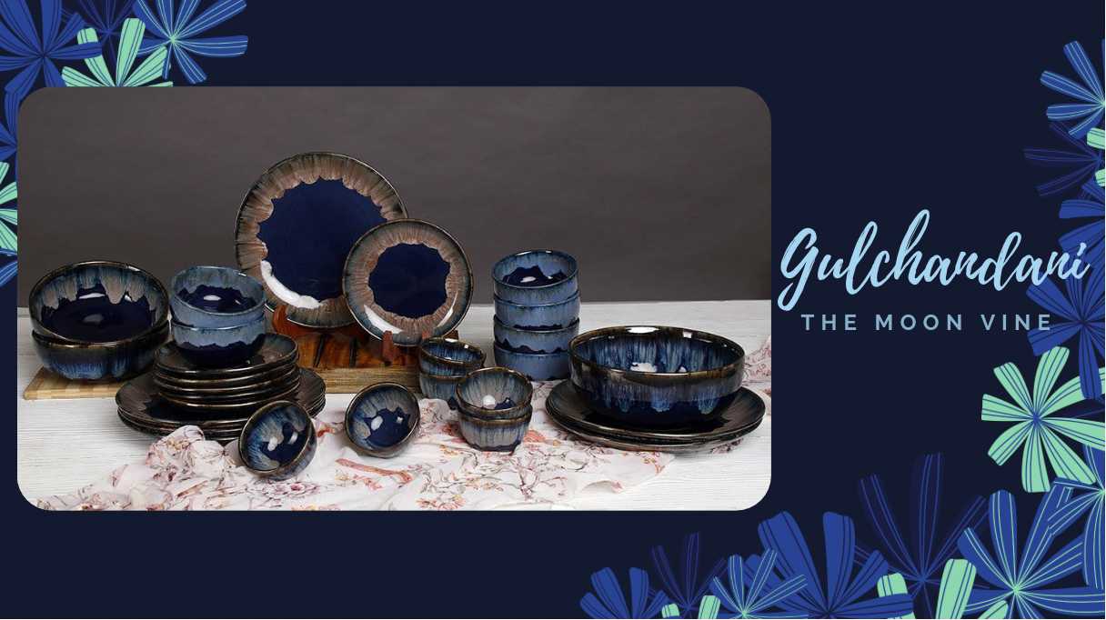 Gulchandani - The moon vine Amalfiee Ceramics