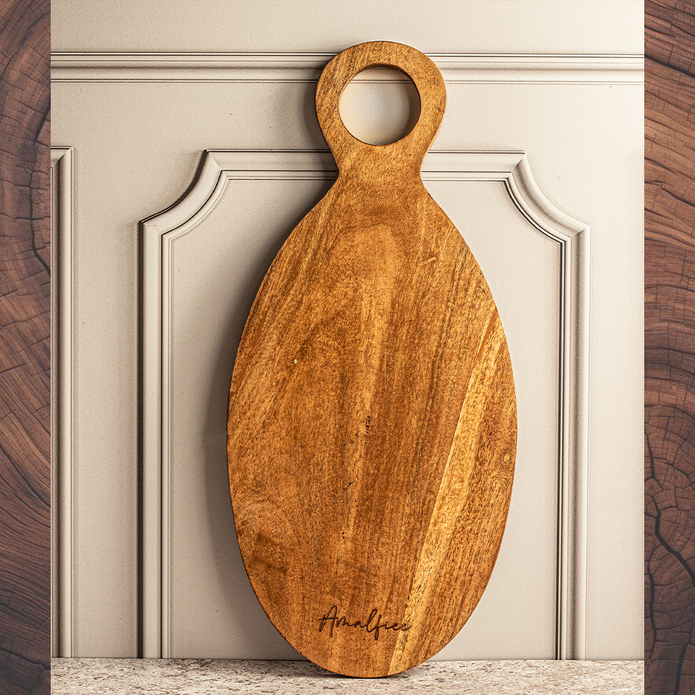 Dastkari Premium Ellipse Wooden Chopping Board Large