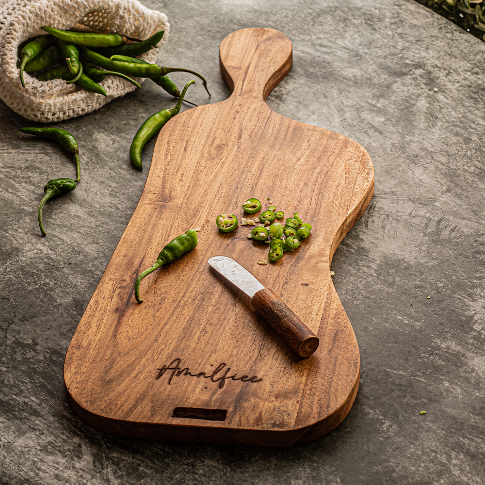 Dastkari Premium Rounded smooth Wooden Chopping Boards Set of 4