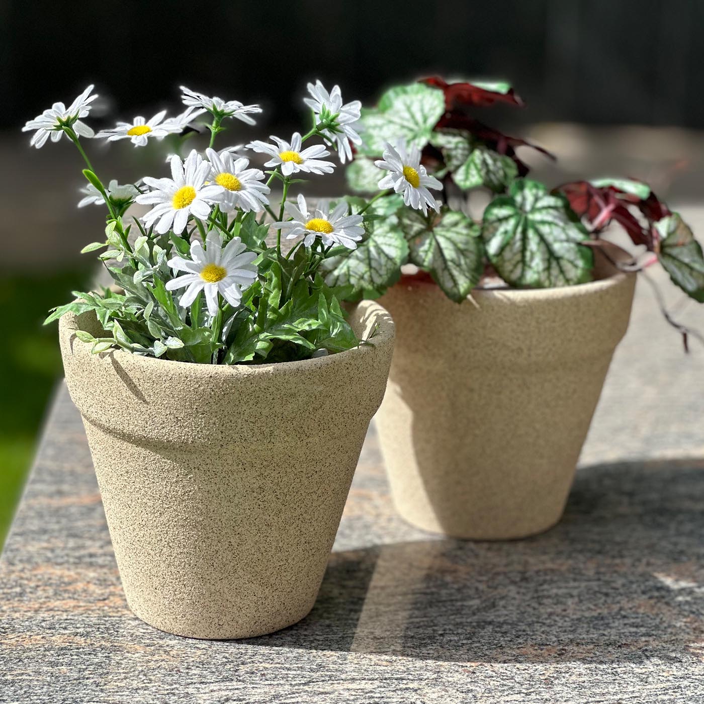 Garden Gleams White Planter Pot Set of 2