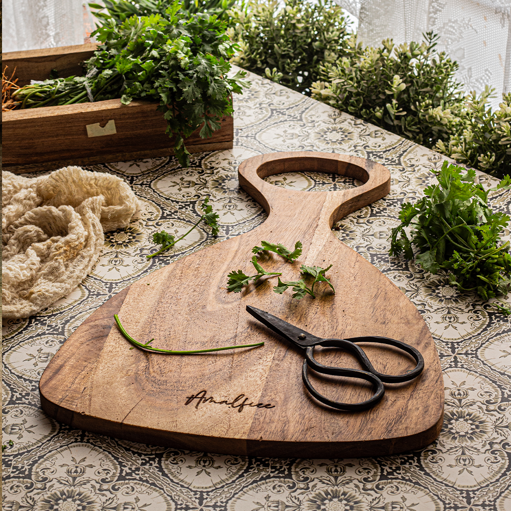 Dastkari Premium Rounded smooth Wooden Chopping Boards Set of 4