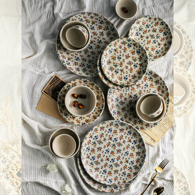 Eden's Bloom Floral Ceramic Dinner Set of 16 pcs