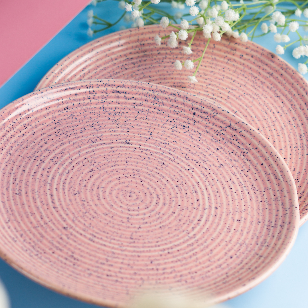 Roseate Exclusive Ceramic Dinner Plates