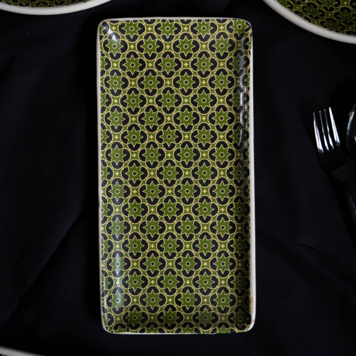 Aneeza Printed Ceramic Large Serving Tray