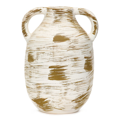 Amalfiee Studio Pottery Handmade Ivory Terracotta Vase