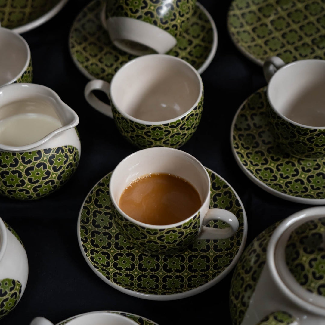 Aneeza Printed Ceramic Tea Set of 15 pcs
