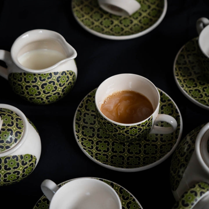 Aneeza Printed Ceramic Tea Set of 11 pcs