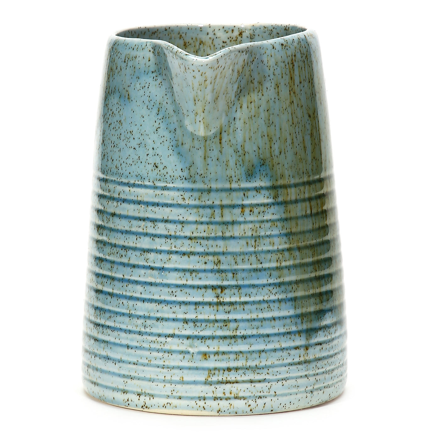 Amalfiee Green Studio Pottery Handmade Large Ceramic Jug Vase Small