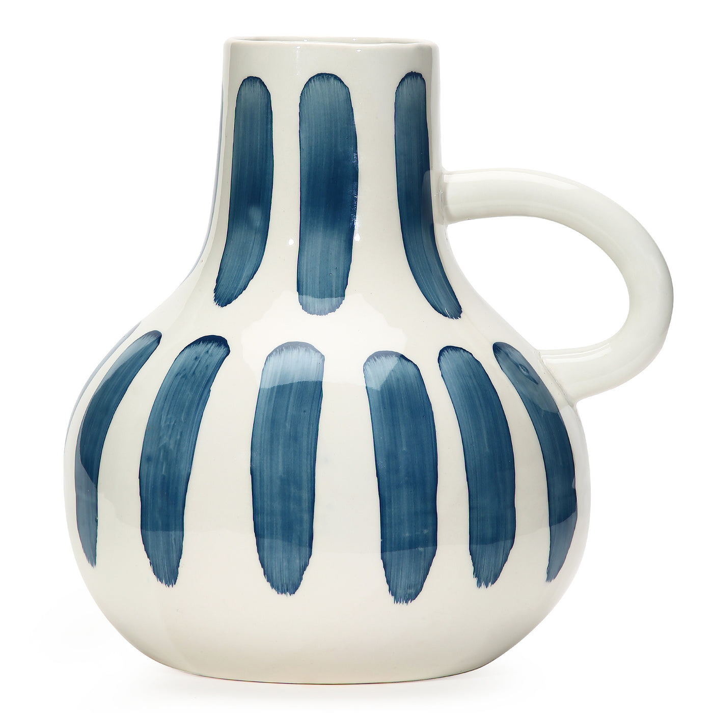 Amalfiee Studio Pottery Handmade Ceramic Blue Bottle Vase