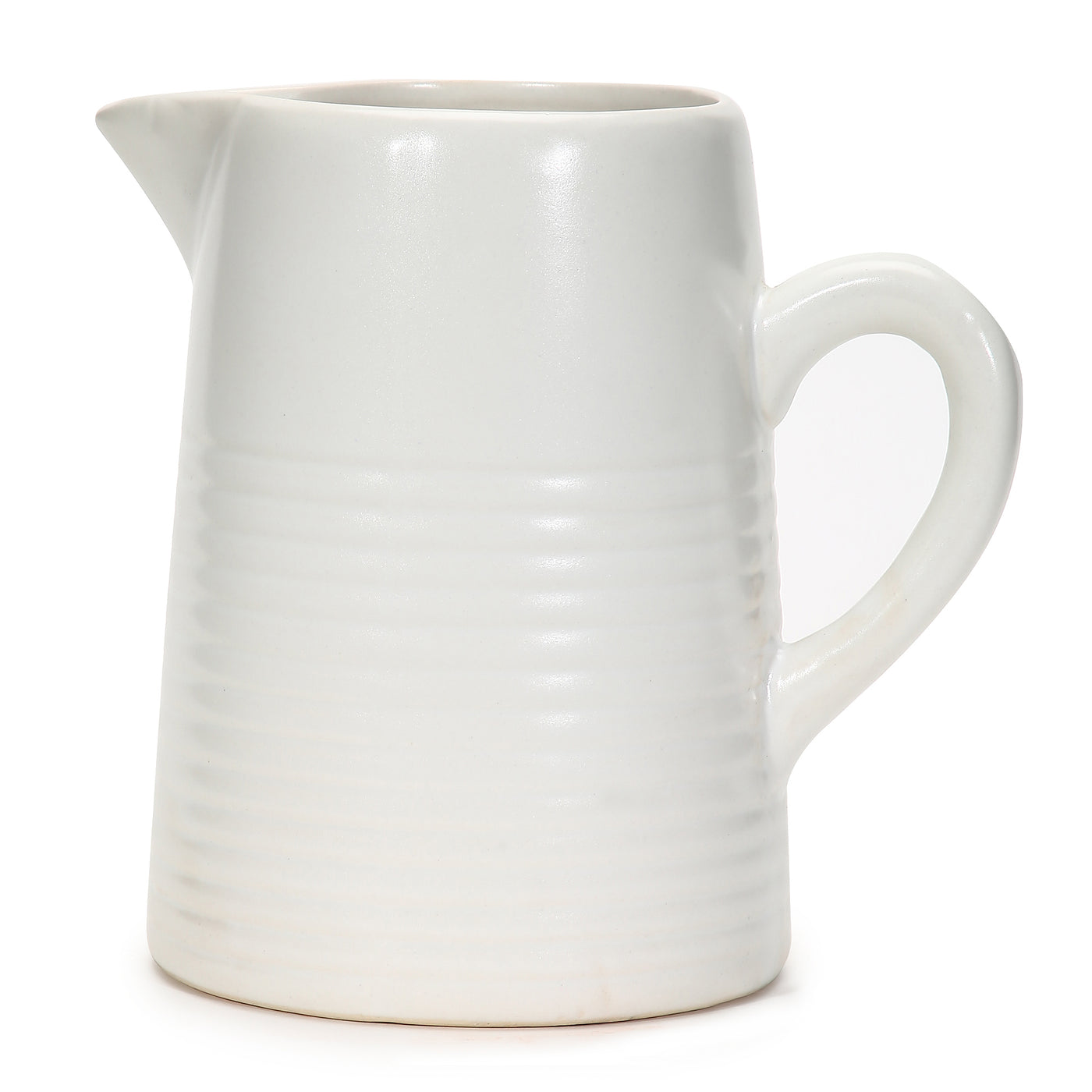 Amalfiee White Studio Pottery Handmade Large Ceramic Jug Vase