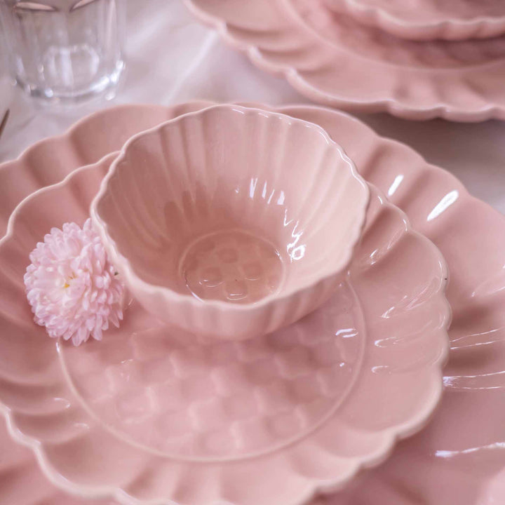 Blush Pink Artisanal Ceramic Portion Bowl