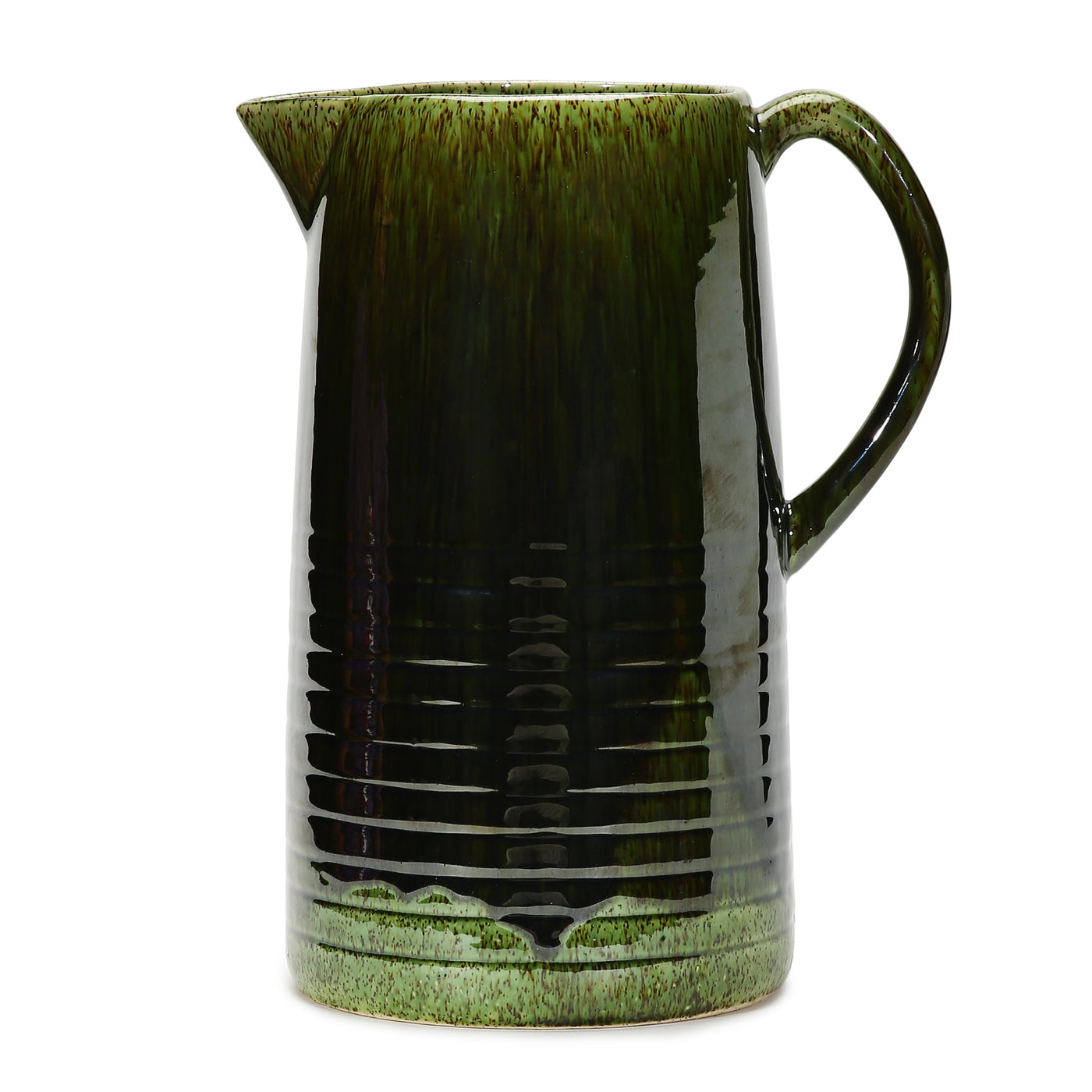 Amalfiee Green Studio Pottery Handmade Large Ceramic Jug Vase