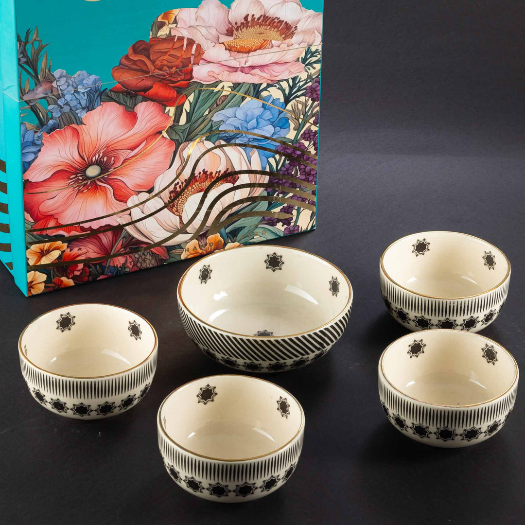 Shatranj Maharaja Premium Ceramic Bowls Luxury Gift Box
