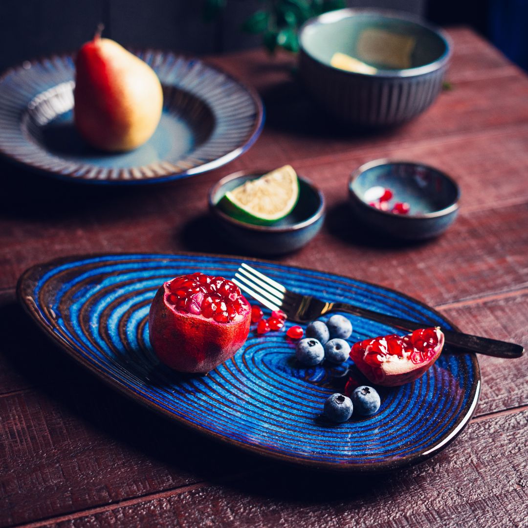 Saanjh Ceramic Oval Platter - Amalfiee Ceramics
