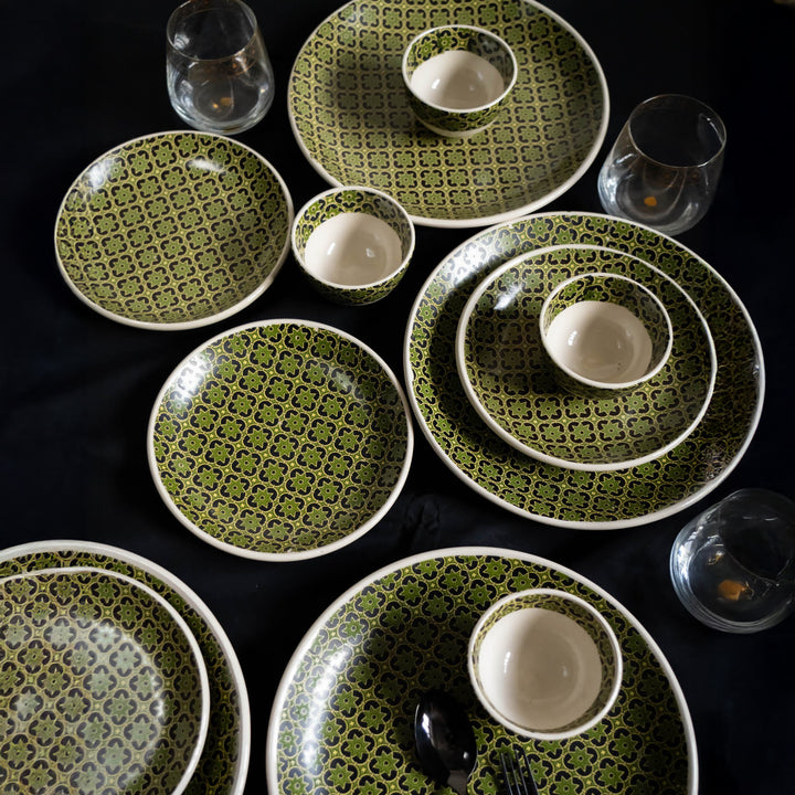 Aneeza Printed Ceramic Dinner Set of 12 pcs