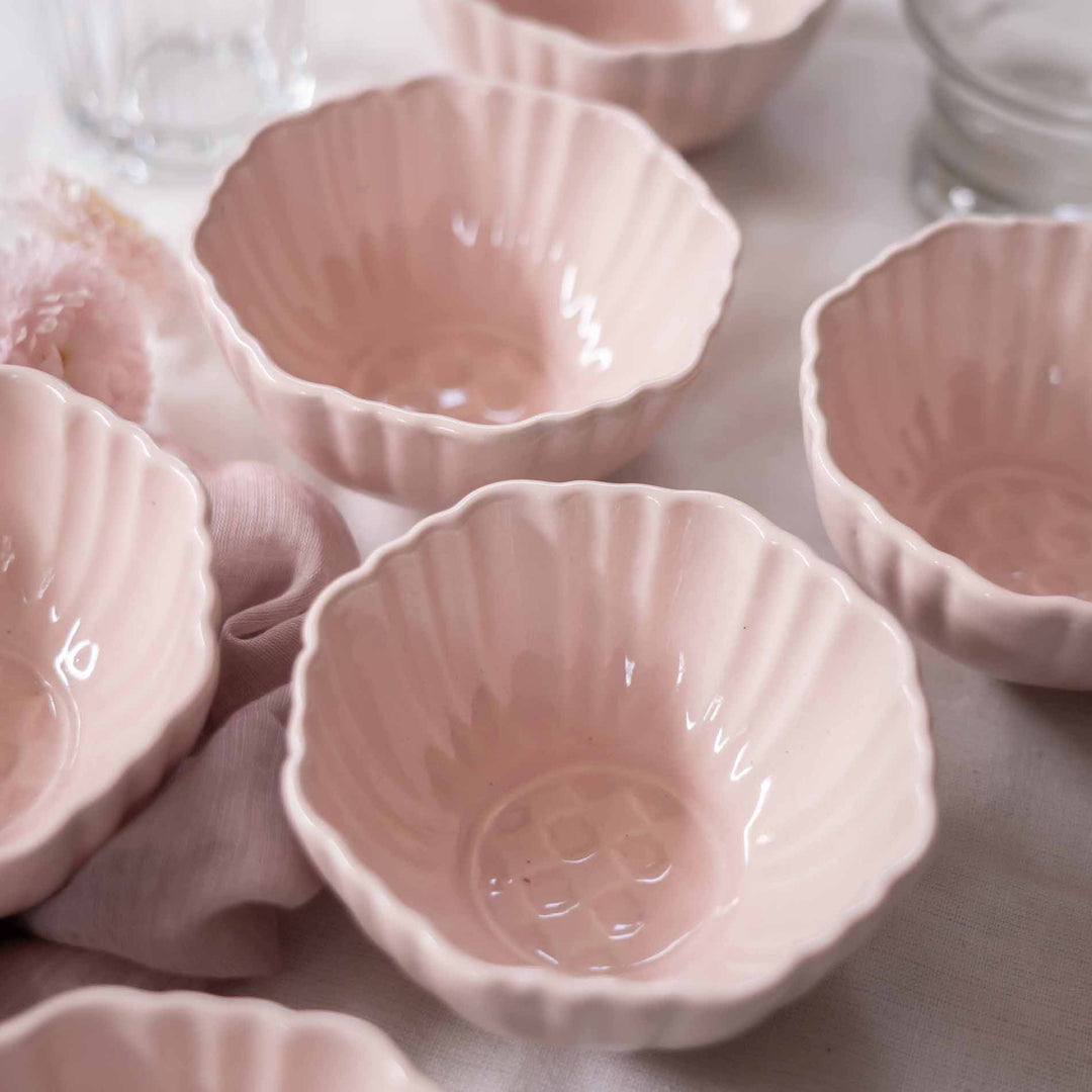 Blush Pink Artisanal Ceramic Portion Bowl