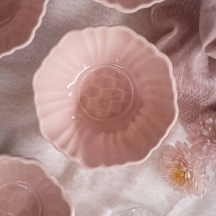 Blush Pink Artisanal Ceramic Portion Bowl