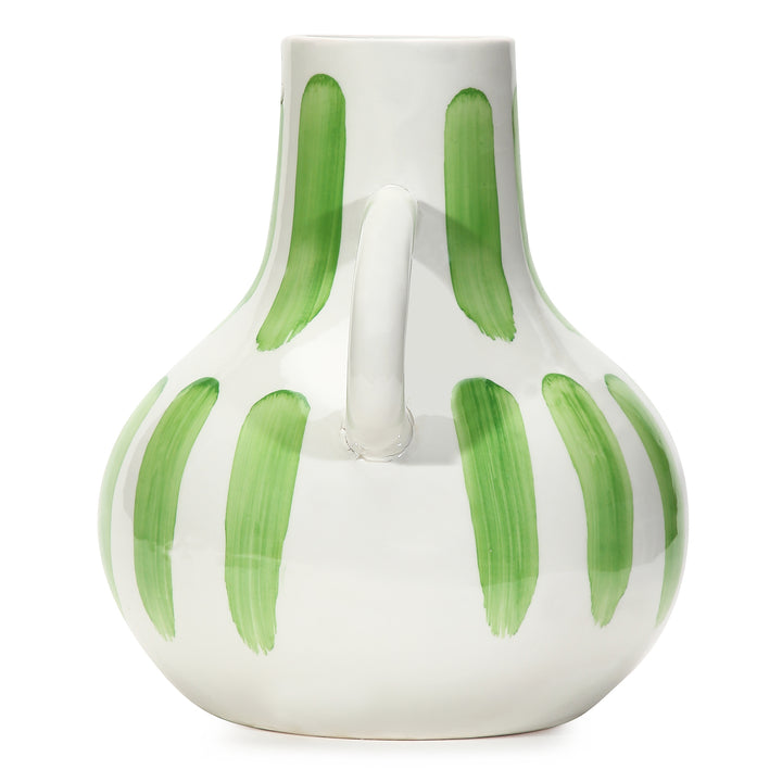 Amalfiee Studio Pottery Handmade Ceramic Green Bottle Vase