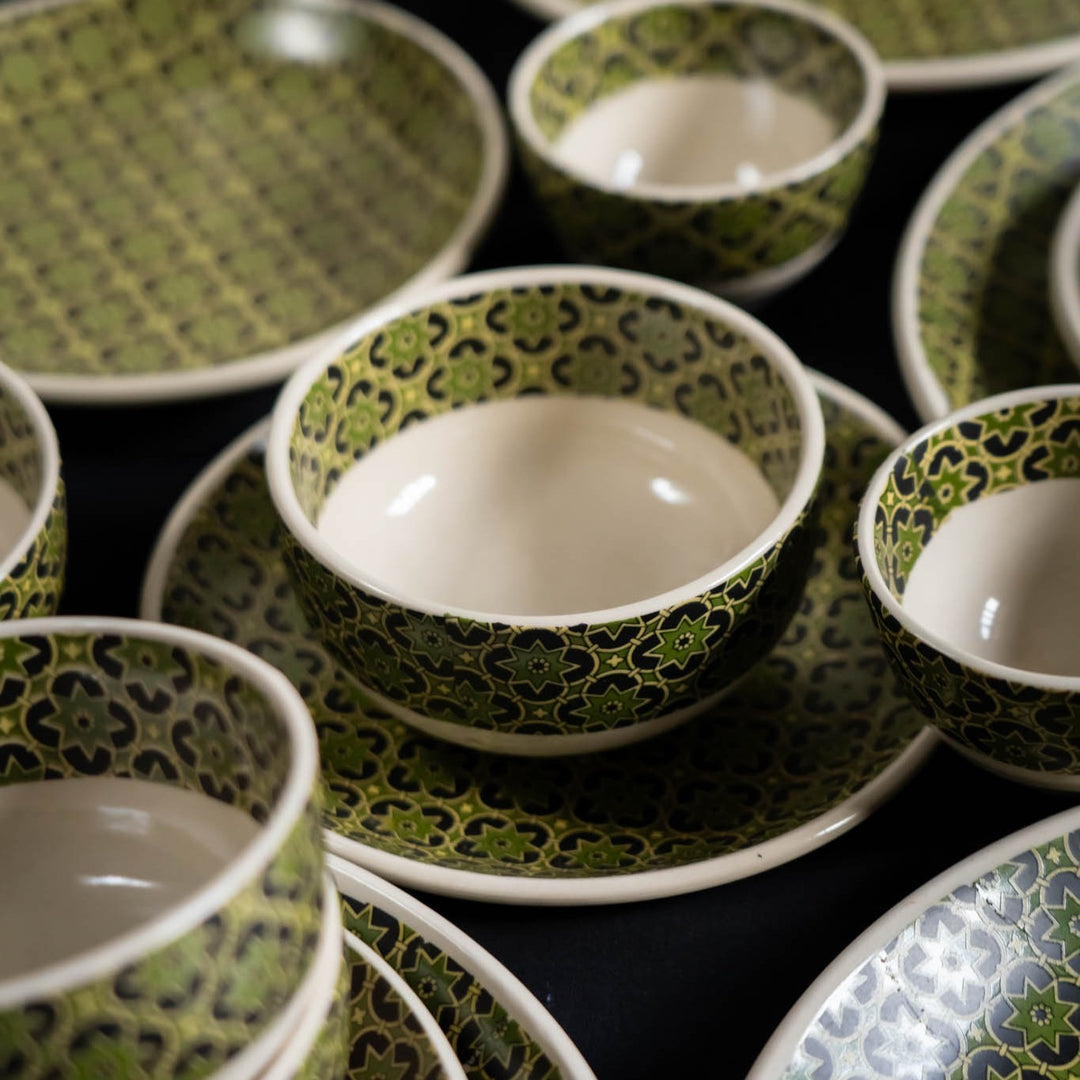 Aneeza Printed Ceramic Dinner Set of 36 pcs