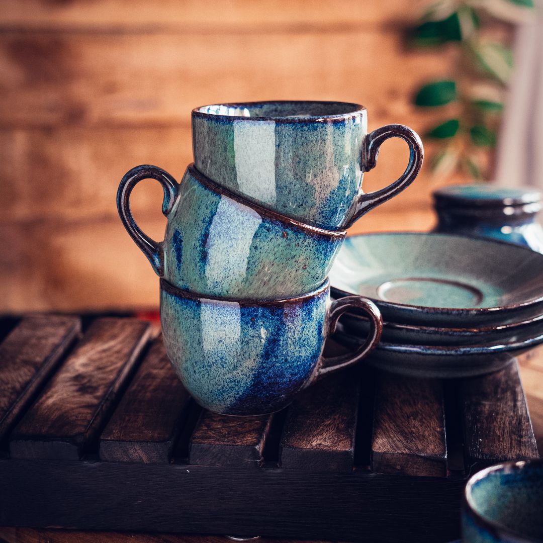 Aadhira Ceramic Tea Set of 11 pcs