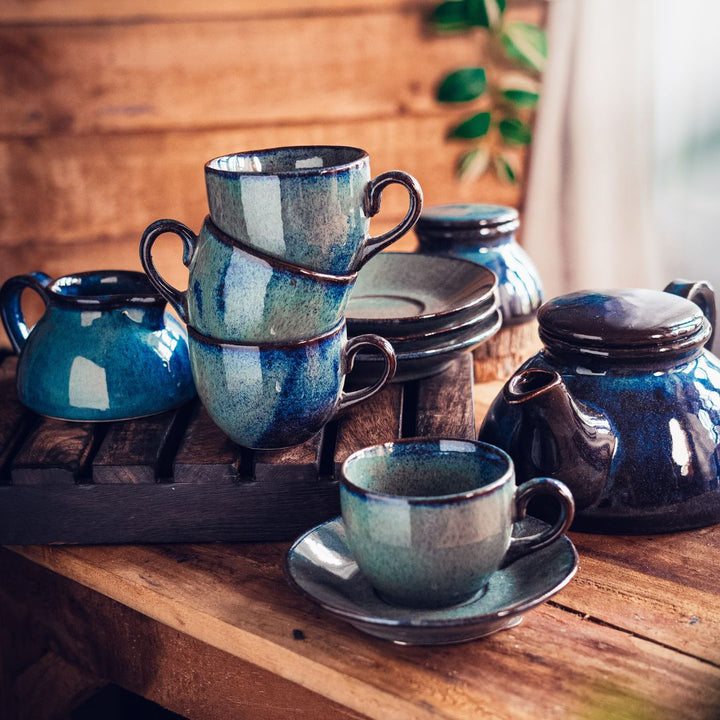 Aadhira Ceramic Tea Set of 11 pcs