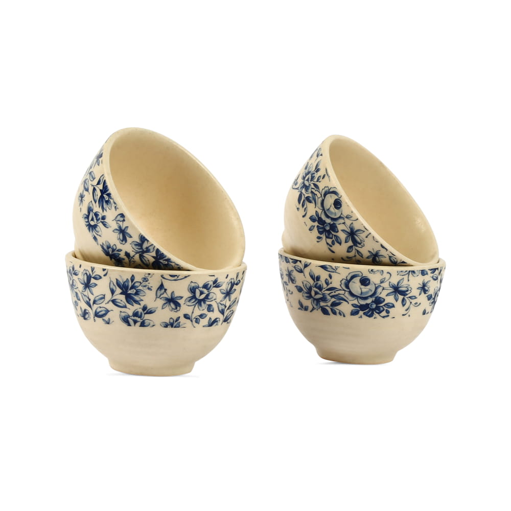 Neelambar Floral Ceramic Portion Bowls