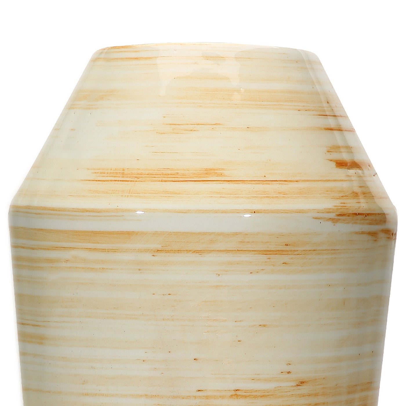 Amalfiee Studio Pottery Handmade Ceramic Orange Spiral Vase