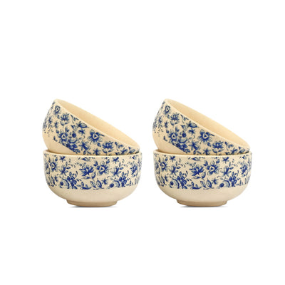 Neelambar Floral Ceramic Soup Bowl