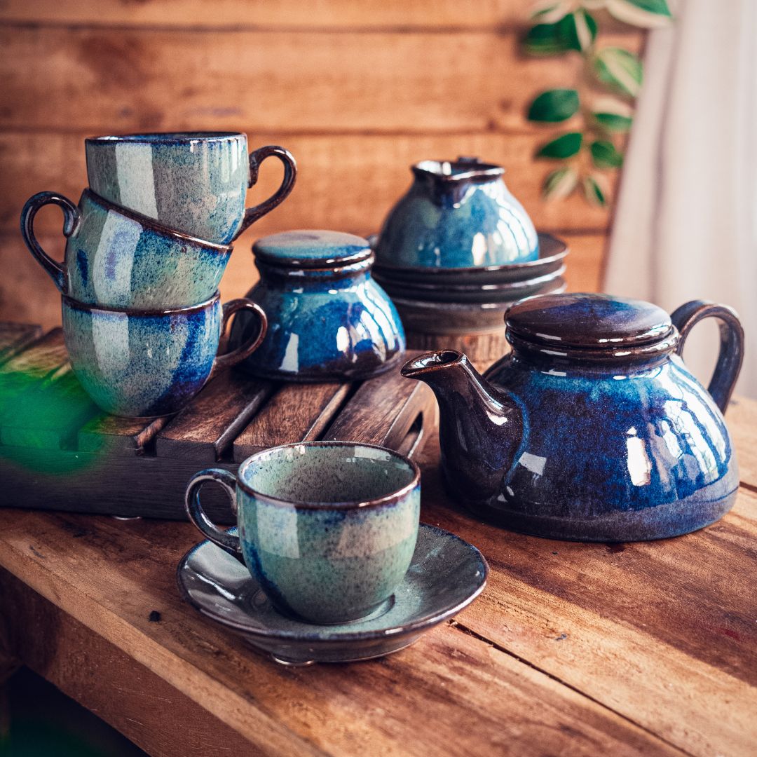 Aadhira Ceramic Tea Set of 7 pcs