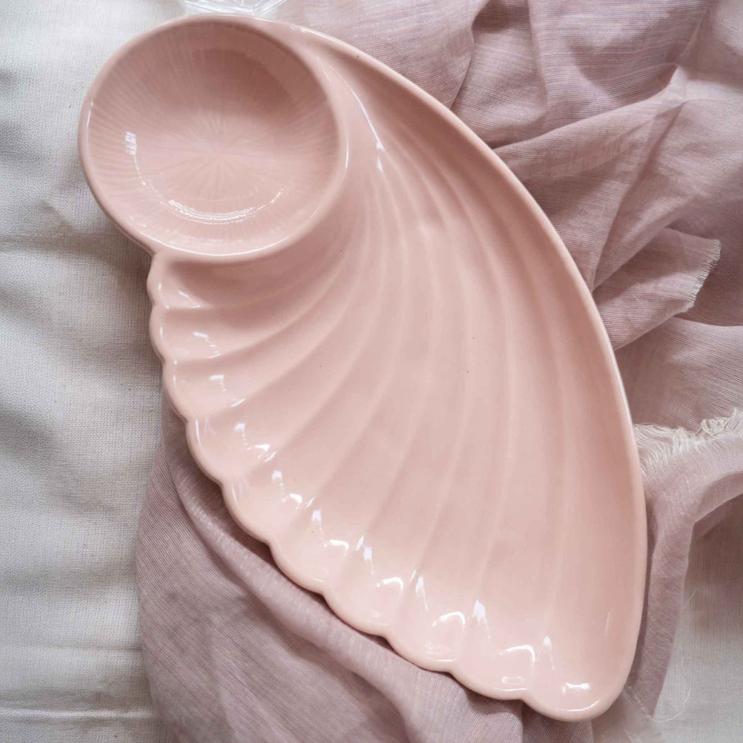 Blush Pink Artisanal Ceramic Dinner Set of 28 pcs
