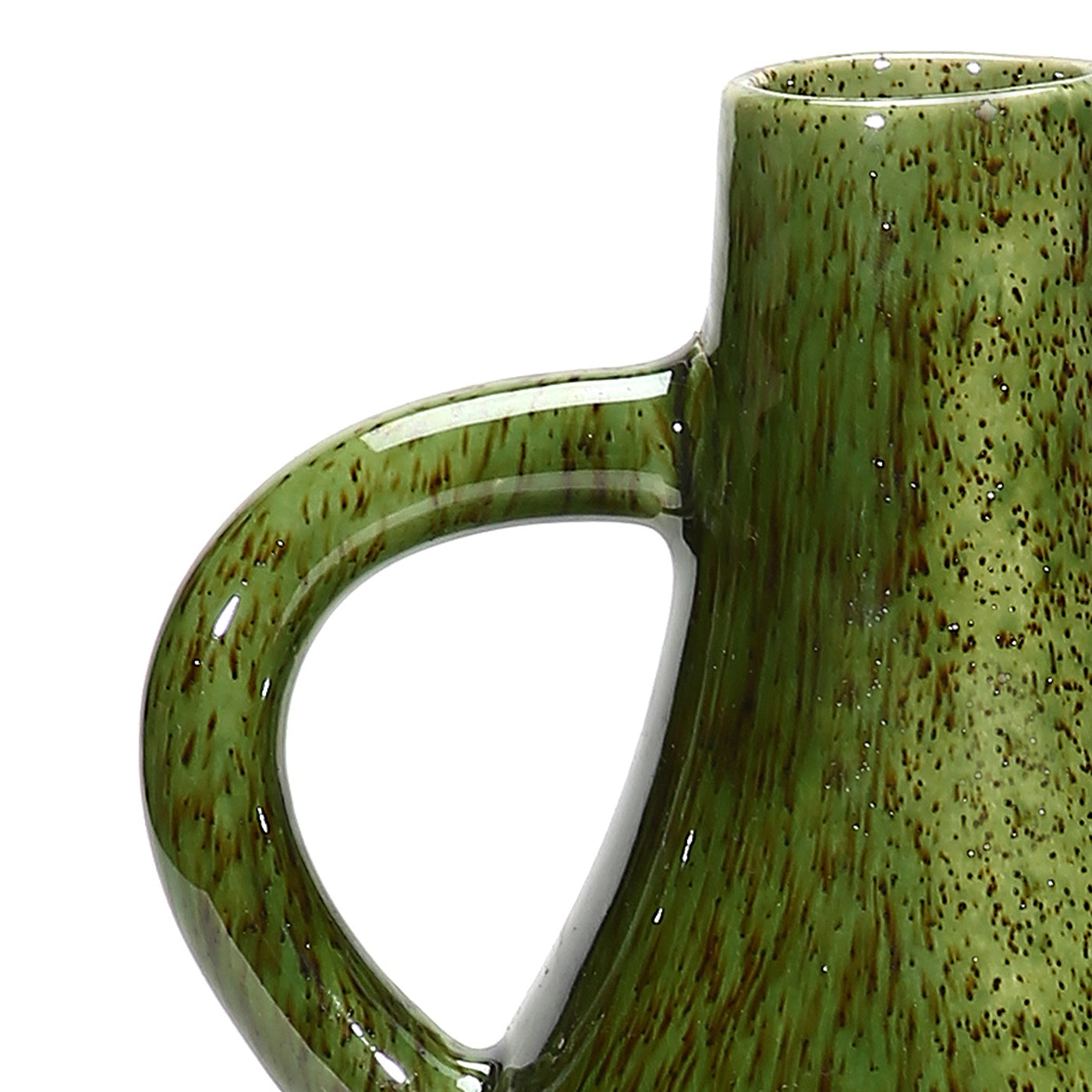 Amalfiee Studio Pottery Handmade Ceramic Green Vase