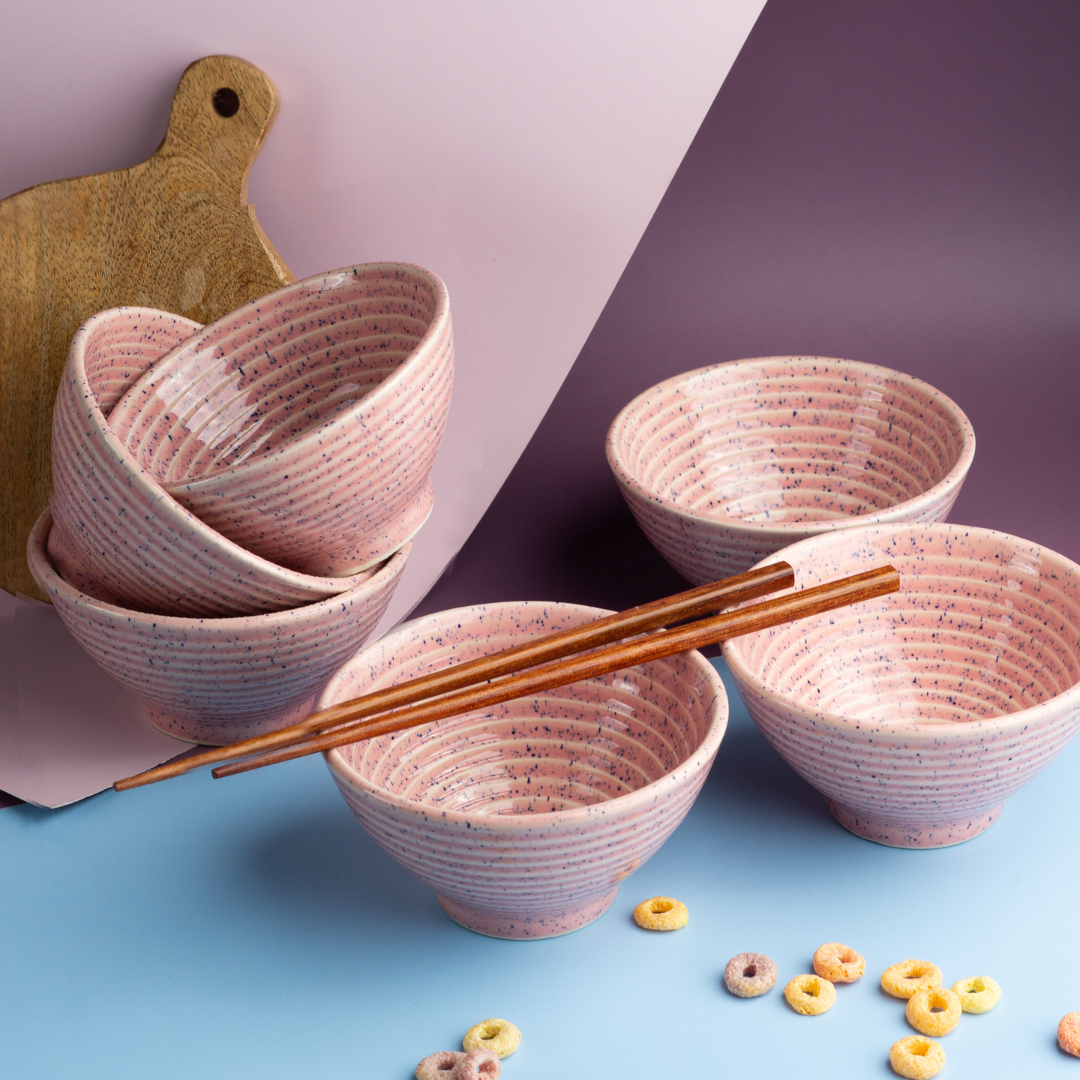 Roseate Premium Ceramic Soup Bowl