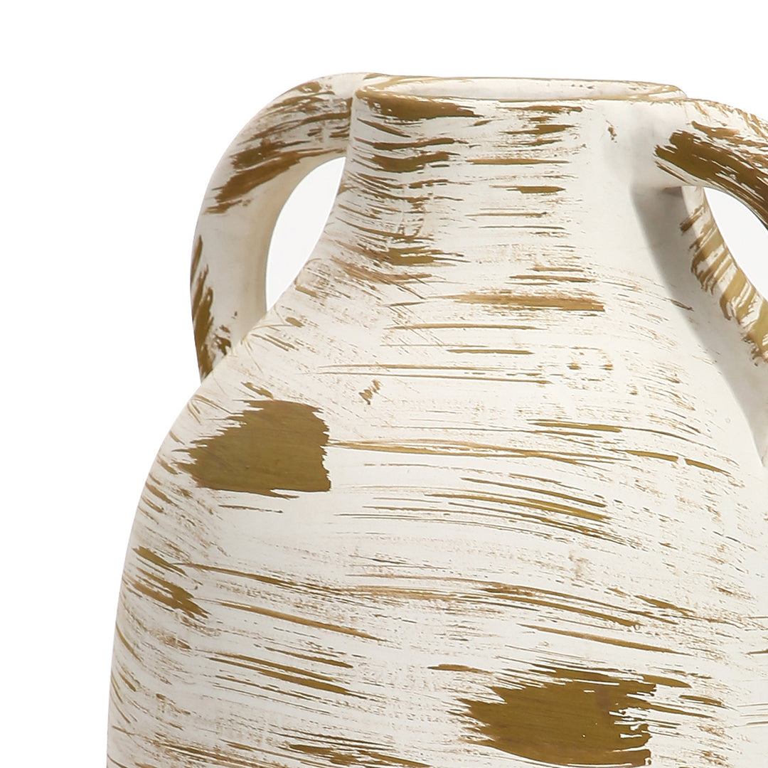 Amalfiee Studio Pottery Handmade Ivory Terracotta Vase