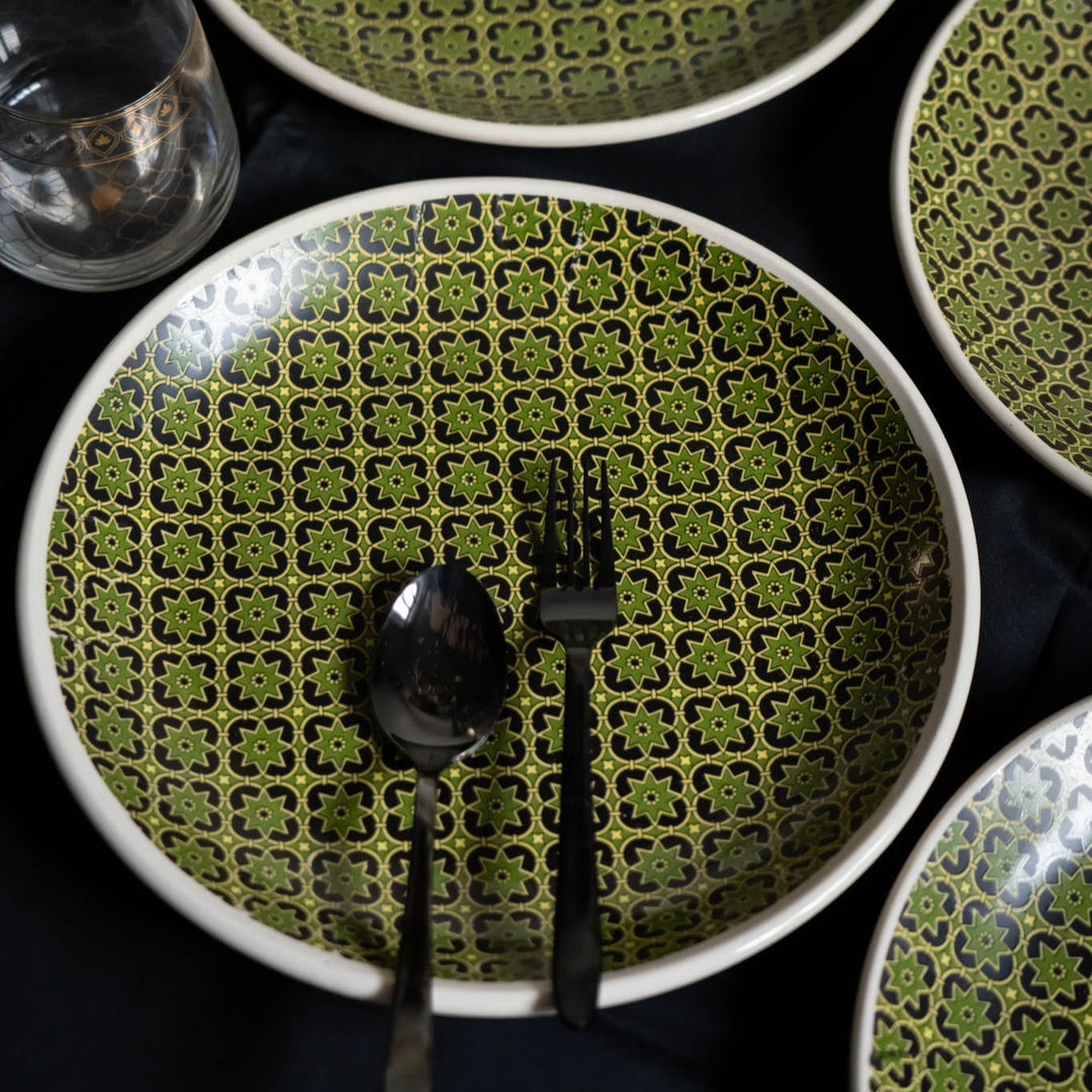Aneeza Printed Ceramic Dinner Set of 12 pcs