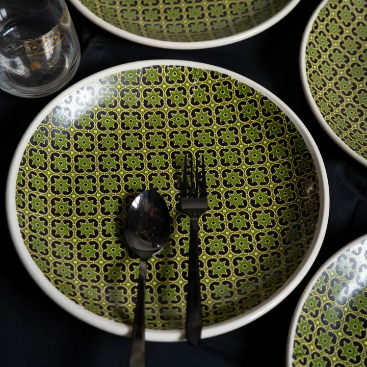 Aneeza Printed Ceramic Dinner Set of 12 pcs