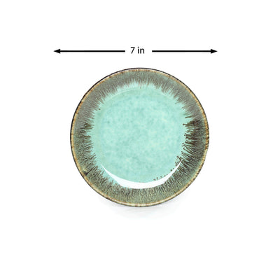 Peppermint Ceramic Quarter Plates set of 4
