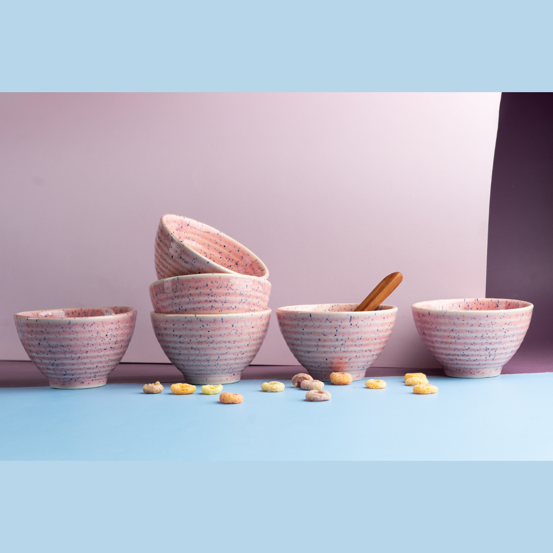 Roseate Exclusive Ceramic Portion Bowls