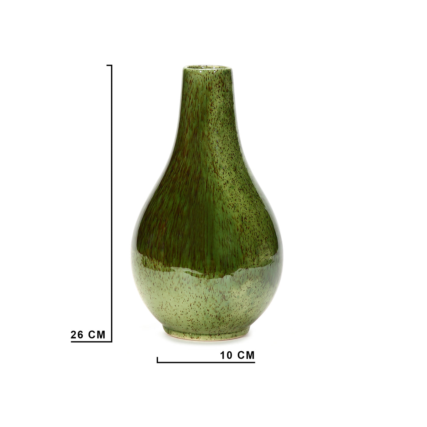 Amalfiee Studio Pottery Handmade Ceramic Green Vase