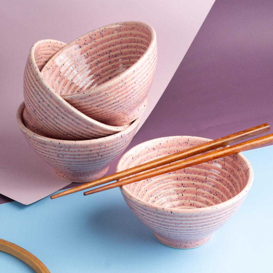 Roseate Exclusive Ceramic Portion Bowls