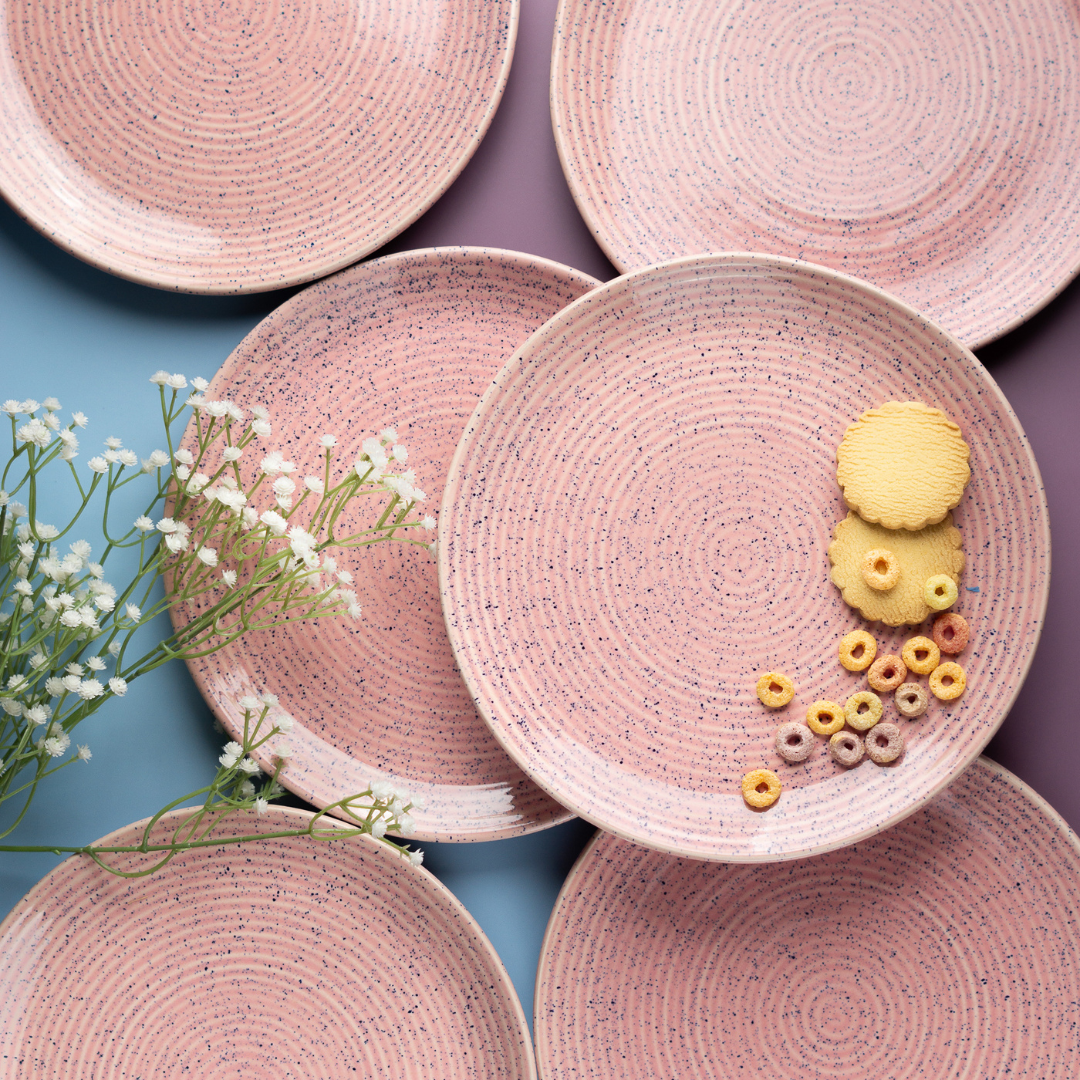 Roseate Exclusive Ceramic Dinner Plates