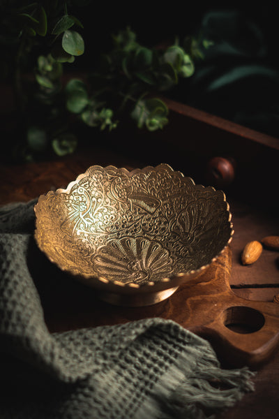 Brass Premium Peacock Bowl