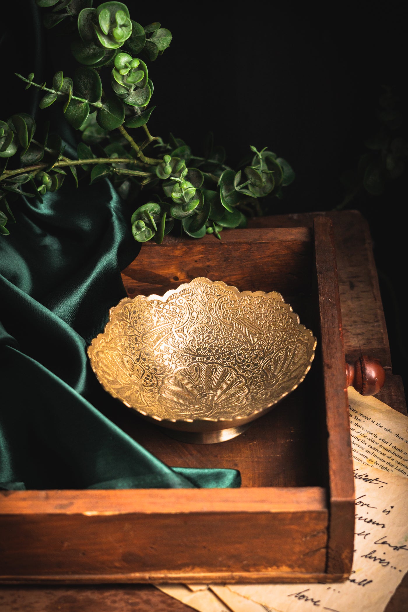 Brass Premium Peacock Bowl