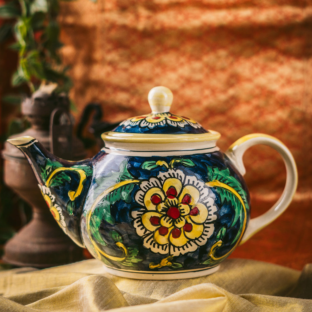 Marigold Handpainted Floral Ceramic Tea Set 3pc
