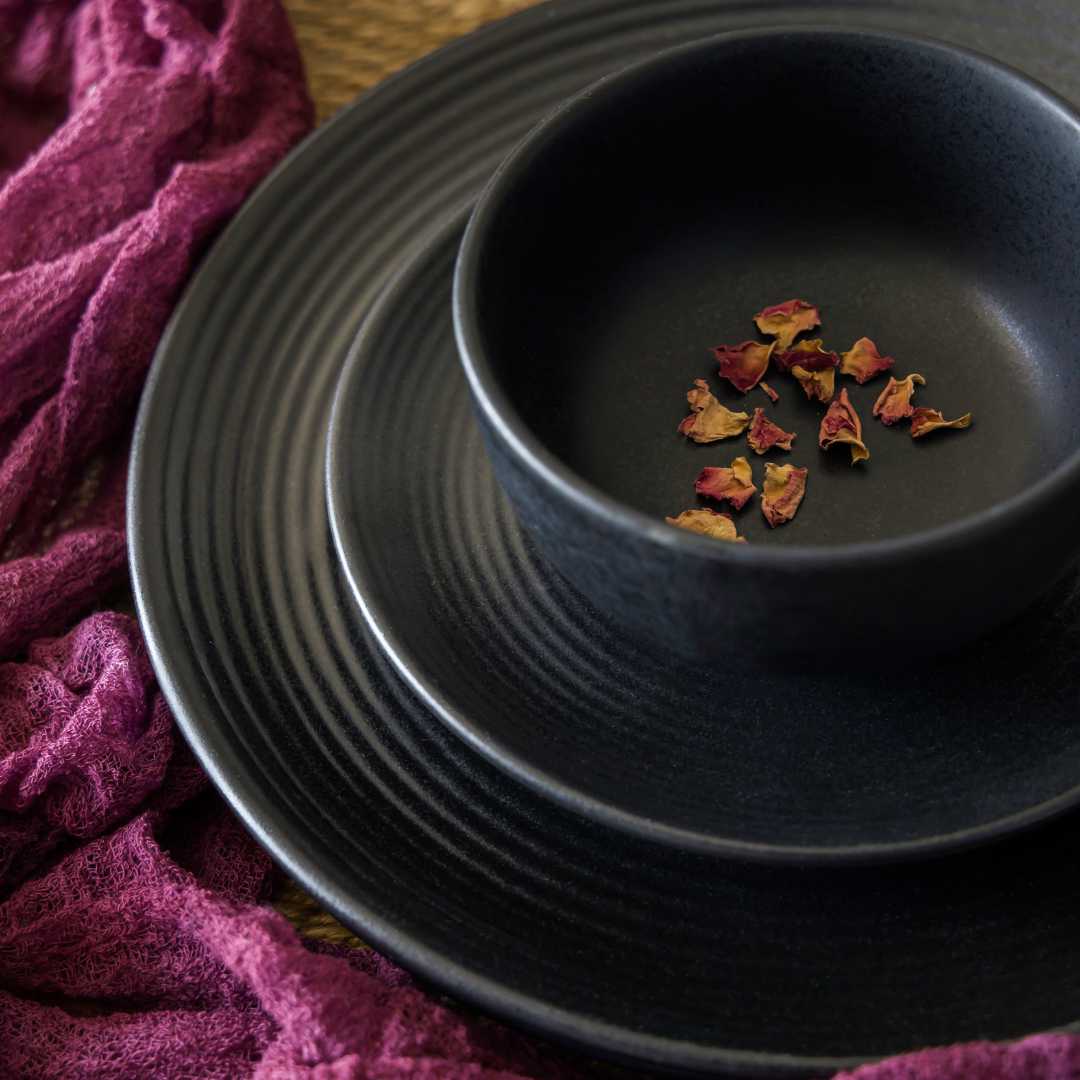Aamaya Ceramic Dinner Plates Set of 4 Amalfiee Ceramics