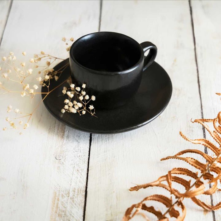 Aamaya Enchanting Ceramic Cup &amp; Saucer Set of 6 Amalfiee Ceramics