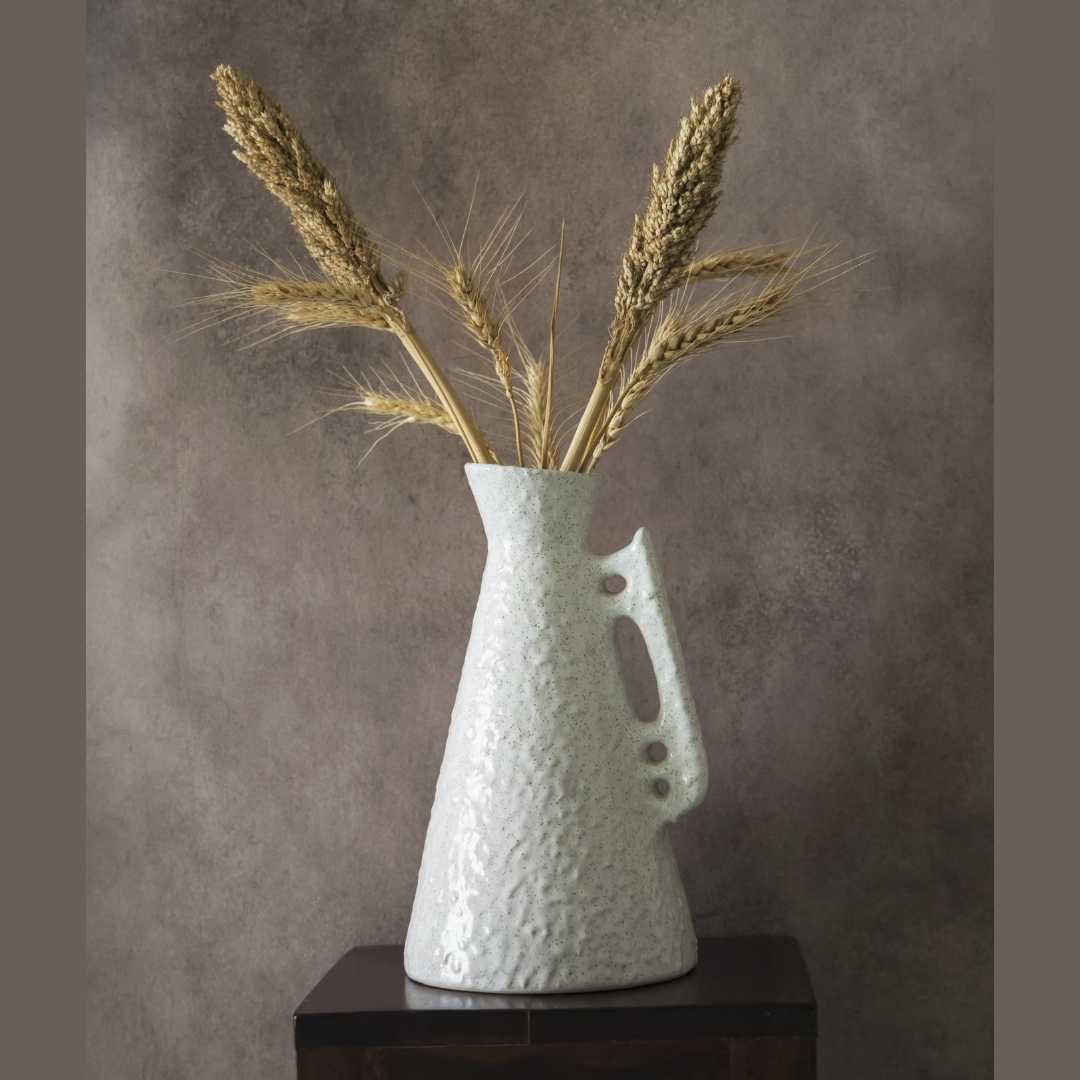 Amalfiee Handmade Exclusive White Ceramic Vase Amalfiee Ceramics