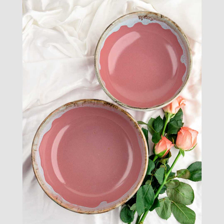 Amalfiee Handmade Premium 7" and 8"  Rouge Serving Bowl Amalfiee Ceramics