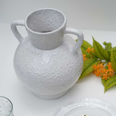 Amalfiee Premium White Ceramic Vase Amalfiee Ceramics