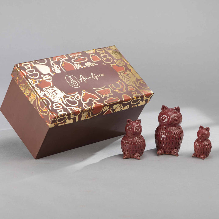 Funky Owls Amalfiee Terracotta Trinkets Box Luxury Gifting